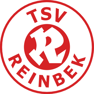 Logo der TSV Reinbek, rot-weiß mit stilisiertem 'R' und der Aufschrift 'TSV REINBEK' im Kreis.